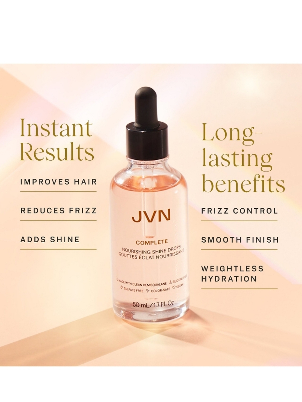 JVN Complete Nourishing Shine Drops NWOB
